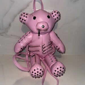 Dollskill Tormented Teddy Backpack - Pink